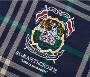 ロマンティッククラウン(ROMANTIC CROWN)  CLASSIC CHECK JACKET_NAVY