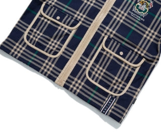 ロマンティッククラウン(ROMANTIC CROWN)  CLASSIC CHECK JACKET_NAVY
