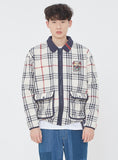 ロマンティッククラウン(ROMANTIC CROWN)  CLASSIC CHECK JACKET_OATMEAL