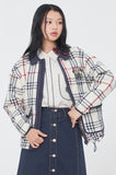 ロマンティッククラウン(ROMANTIC CROWN)  CLASSIC CHECK JACKET_OATMEAL