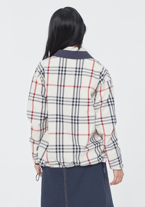 ロマンティッククラウン(ROMANTIC CROWN)  CLASSIC CHECK JACKET_OATMEAL