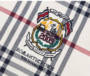 ロマンティッククラウン(ROMANTIC CROWN)  CLASSIC CHECK JACKET_OATMEAL