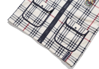 ロマンティッククラウン(ROMANTIC CROWN)  CLASSIC CHECK JACKET_OATMEAL