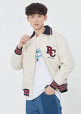 ロマンティッククラウン(ROMANTIC CROWN)  RC LOGO BOMBER JACKET_OATMEAL