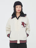 ロマンティッククラウン(ROMANTIC CROWN)  RC LOGO BOMBER JACKET_OATMEAL