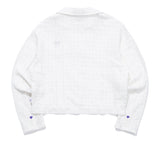 TARGETTO(ターゲット) LACE CROP BLAZER_WHITE