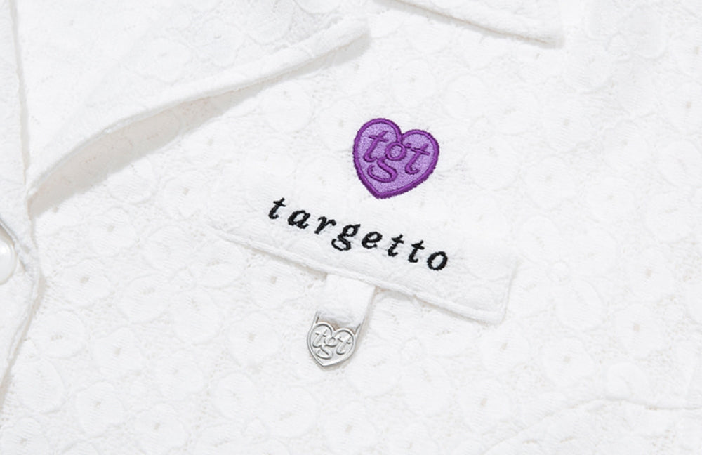 TARGETTO(ターゲット) LACE CROP BLAZER_WHITE