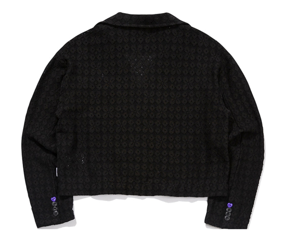 TARGETTO(ターゲット) LACE CROP BLAZER_BLACK