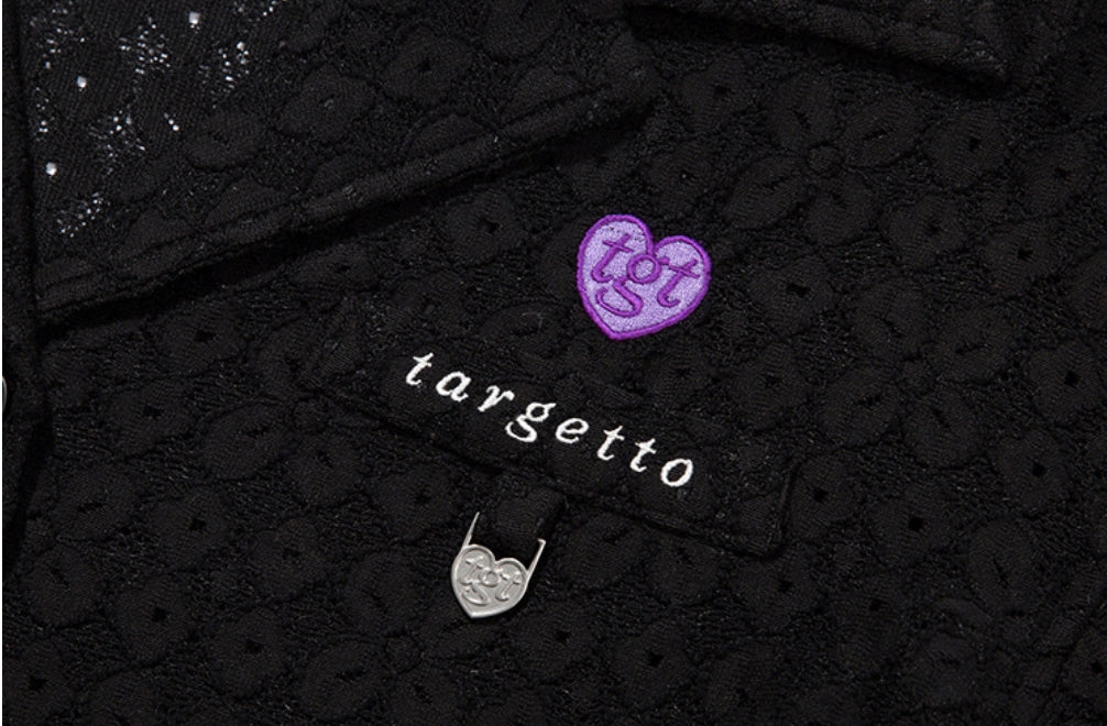 TARGETTO(ターゲット) LACE CROP BLAZER_BLACK