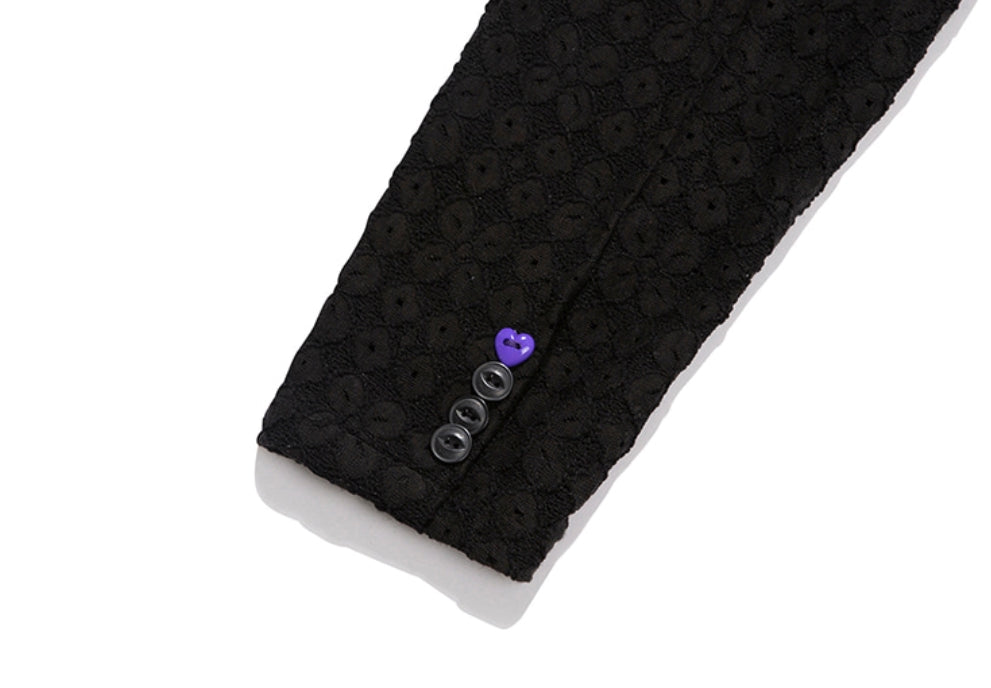 TARGETTO(ターゲット) LACE CROP BLAZER_BLACK