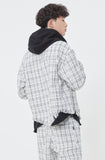 ロマンティッククラウン(ROMANTIC CROWN) TWEED TRUCKER JACKET_OATMEAL