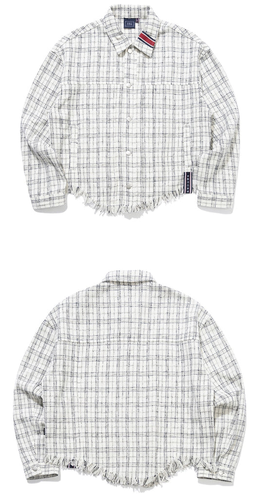 ロマンティッククラウン(ROMANTIC CROWN) TWEED TRUCKER JACKET_OATMEAL