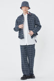 ロマンティッククラウン(ROMANTIC CROWN) TWEED TRUCKER JACKET_NAVY