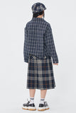 ロマンティッククラウン(ROMANTIC CROWN) TWEED TRUCKER JACKET_NAVY