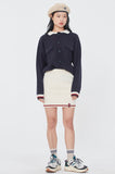 ロマンティッククラウン(ROMANTIC CROWN)  CABLE KNIT JACKET_NAVY