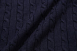 ロマンティッククラウン(ROMANTIC CROWN)  CABLE KNIT JACKET_NAVY