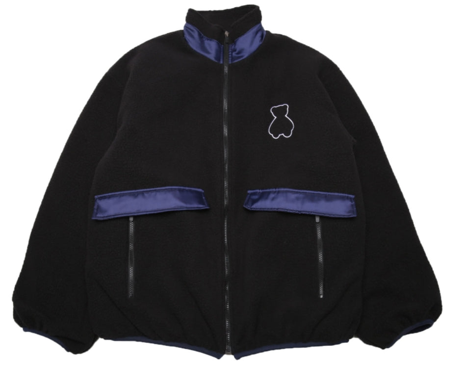AQO_studiospace(アコスタジオスペース)  AQO BEAR FLEECE JACKET BLACK