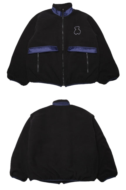 AQO_studiospace(アコスタジオスペース)  AQO BEAR FLEECE JACKET BLACK