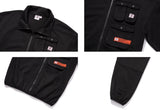 ベドインベド(BADINBAD) MULTI POCKET TRACK JACKET_BLACK