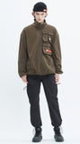 ベドインベド(BADINBAD) MULTI POCKET TRACK JACKET_KHAKI