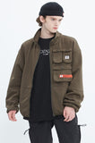 ベドインベド(BADINBAD) MULTI POCKET TRACK JACKET_KHAKI