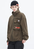 ベドインベド(BADINBAD) MULTI POCKET TRACK JACKET_KHAKI