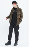 ベドインベド(BADINBAD) MULTI POCKET TRACK JACKET_KHAKI