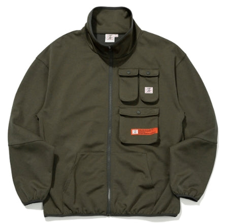 ベドインベド(BADINBAD) MULTI POCKET TRACK JACKET_KHAKI