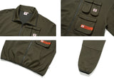 ベドインベド(BADINBAD) MULTI POCKET TRACK JACKET_KHAKI