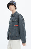 ベドインベド(BADINBAD) BACK POCKET DENIM JACKET_DARK GREY