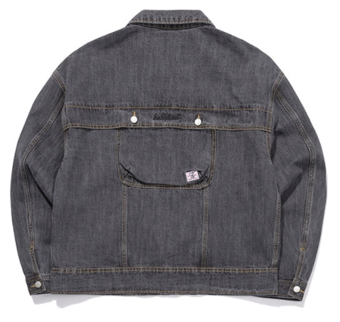 ベドインベド(BADINBAD) BACK POCKET DENIM JACKET_DARK GREY