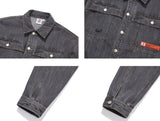 ベドインベド(BADINBAD) BACK POCKET DENIM JACKET_DARK GREY