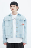 ベドインベド(BADINBAD) BACK POCKET DENIM JACKET_SKY BLUE