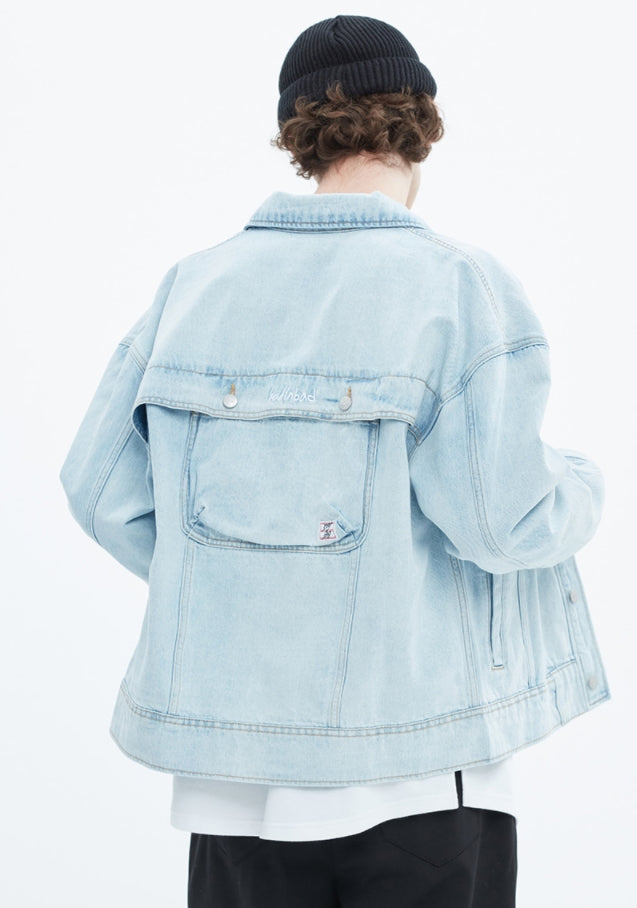 ベドインベド(BADINBAD) BACK POCKET DENIM JACKET_SKY BLUE
