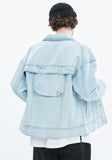 ベドインベド(BADINBAD) BACK POCKET DENIM JACKET_SKY BLUE
