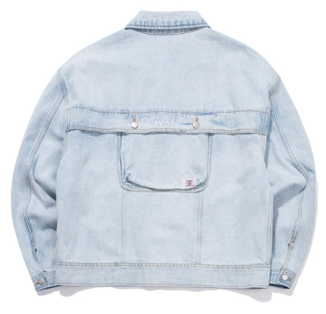 ベドインベド(BADINBAD) BACK POCKET DENIM JACKET_SKY BLUE