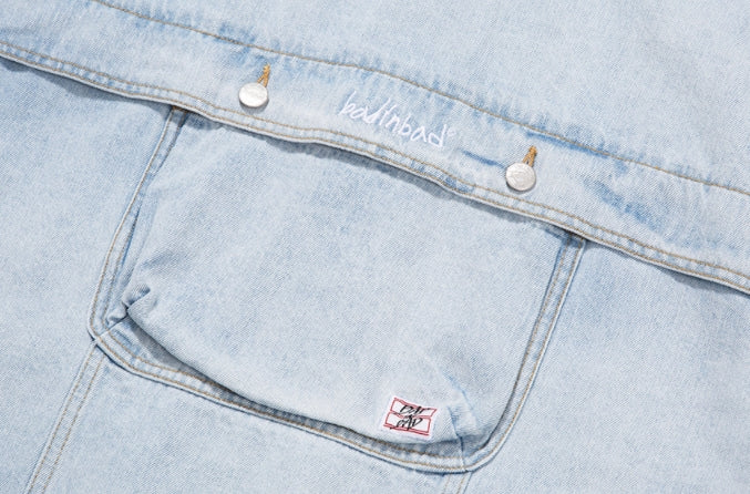 ベドインベド(BADINBAD) BACK POCKET DENIM JACKET_SKY BLUE