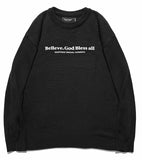 セイントペイン(SAINTPAIN)  SP Beileve Semi Over Knit-Black