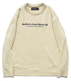 セイントペイン(SAINTPAIN)  SP Beileve Semi Over Knit-Beige
