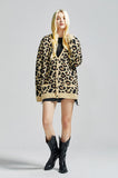 セイントペイン(SAINTPAIN)  SP Semi Over Leopard Cardigan-Beige