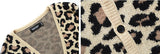 セイントペイン(SAINTPAIN)  SP Semi Over Leopard Cardigan-Beige