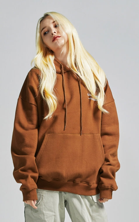 セイントペイン(SAINTPAIN)  SP Variation Logo Hood-Brown