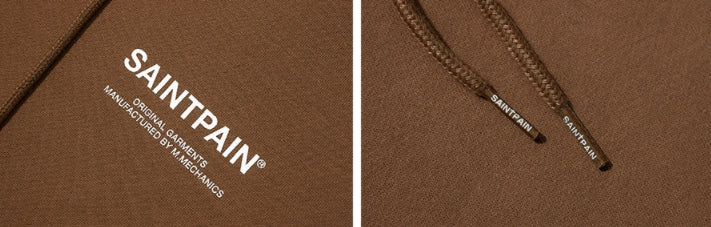 セイントペイン(SAINTPAIN)  SP Variation Logo Hood-Brown