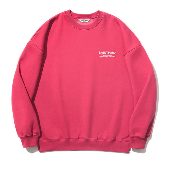セイントペイン(SAINTPAIN)  SP Variation Logo Crew Neck-Red