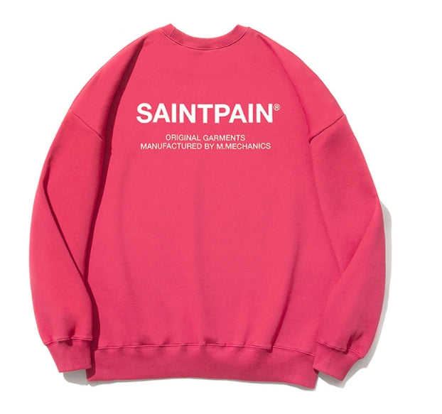セイントペイン(SAINTPAIN)  SP Variation Logo Crew Neck-Red