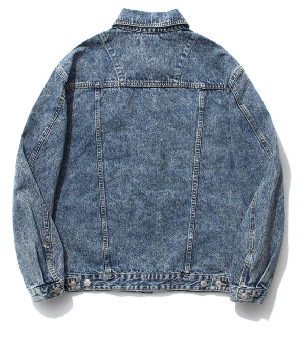 セイントペイン(SAINTPAIN) SP Denim Washed Trucker Jacket-Blue