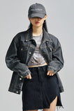セイントペイン(SAINTPAIN) SP Denim Washed Trucker Jacket-Black