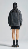 セイントペイン(SAINTPAIN) SP Denim Washed Trucker Jacket-Black