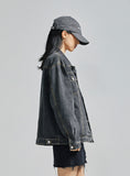 セイントペイン(SAINTPAIN) SP Denim Washed Trucker Jacket-Black