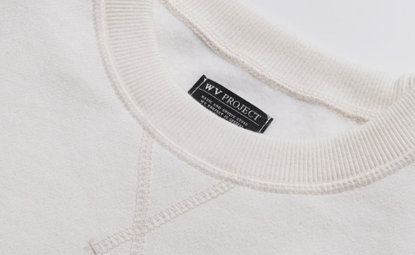 ダブルユーブイプロジェクト(WV PROJECT) Outstitch Sweatshirt Cream JIMT7460